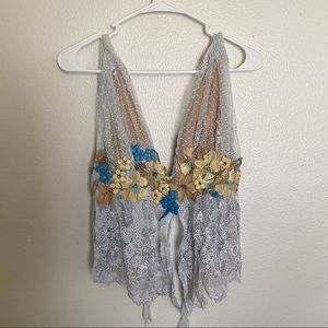 Ema Savahl Couture Babydoll Lace Top